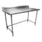 Bk Resources Stainless Steel Work Table W/Open Base, Plastic Feet 5 Riser 60"Wx30"D SVTR5OB-6030 - alternate 1